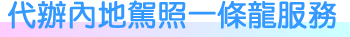 代辦內地駕照一條龍服務